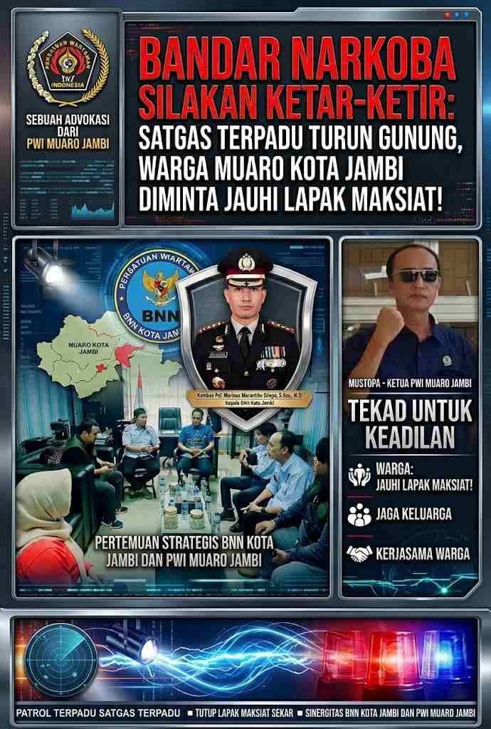 Bukan Semata Tugas Polisi, Kepala BNN Kota Jambi Sebut Orang Tua Adalah Kunci Hancurkan Bisnis Narkoba